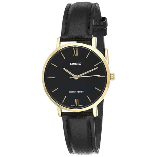 LX INDIA Analog Watch Casio Enticer Analog Black Dial Women's Watch - LTP-VT01GL-1BUDF