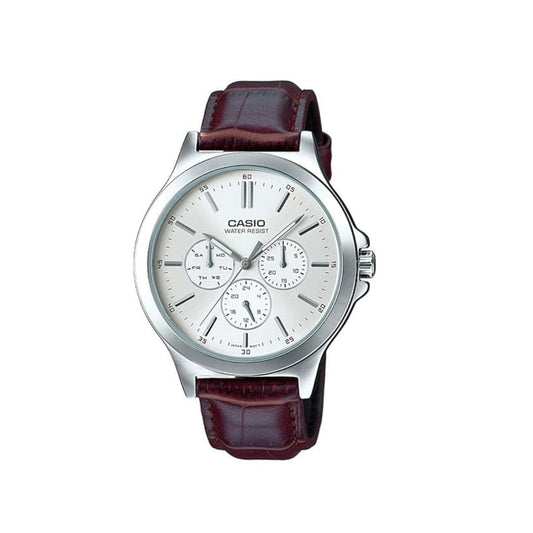 LX INDIA Watch Casio Enticer Analog White Dial Men's Watch