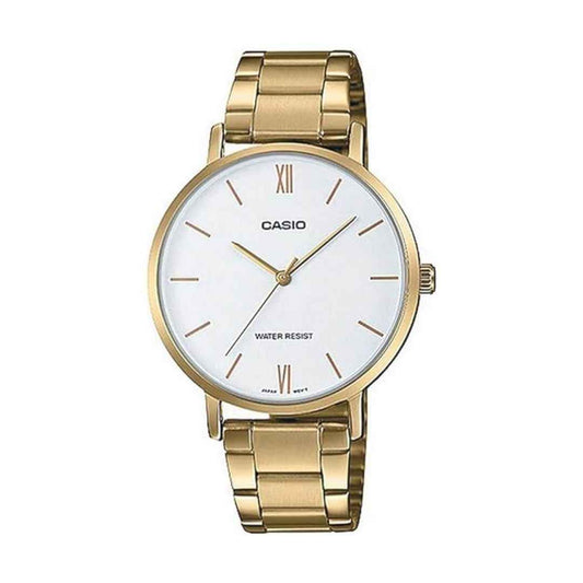 LX INDIA Analog Watch Casio Enticer Analog White Dial Women's Watch - LTP-VT01G-7BUDF