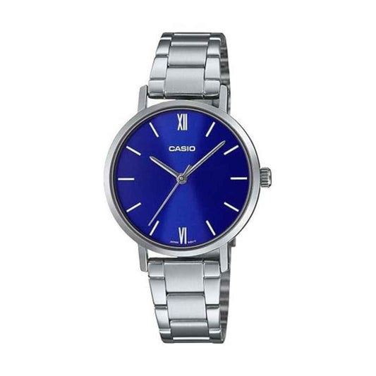 LX INDIA Analog Watch Casio Enticer Ladies Analog Blue Dial Women LTP-VT02D-2AUDF