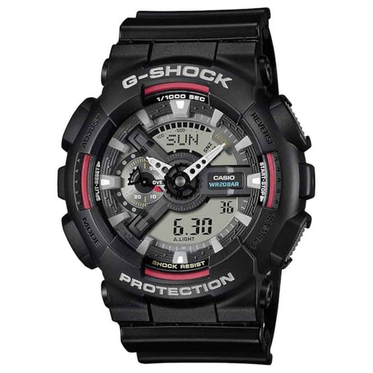 LX INDIA Analog Watch Casio G-Shock GA-110RL-1ADR Analog-Digital Black Dial Men