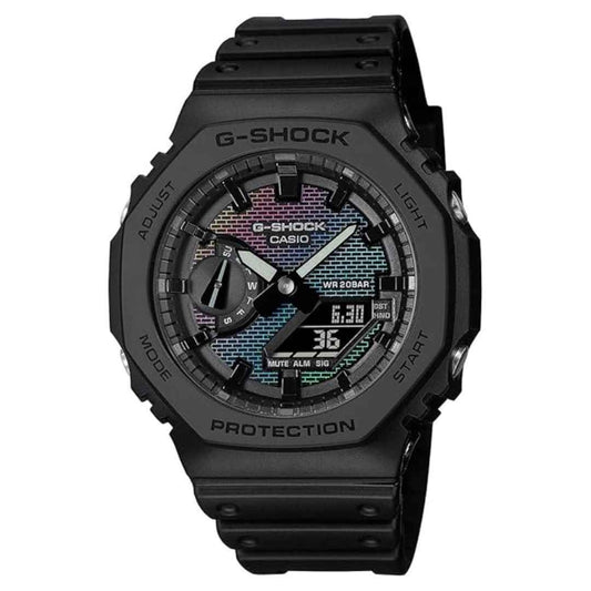 LX INDIA Analog Watch Casio G-Shock GA-2100RW-1ADR Analog-Digital Multicolour Dial Men