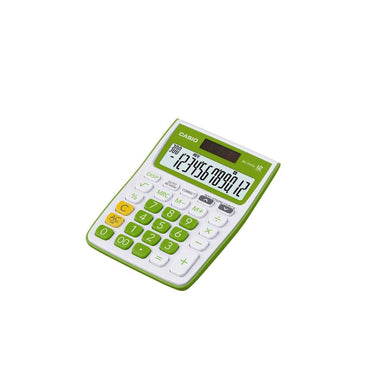 LX INDIA Calculators Casio MJ-12VCb-GN 300 Steps Check & Correct Colourful Desktop Calculator (Green)