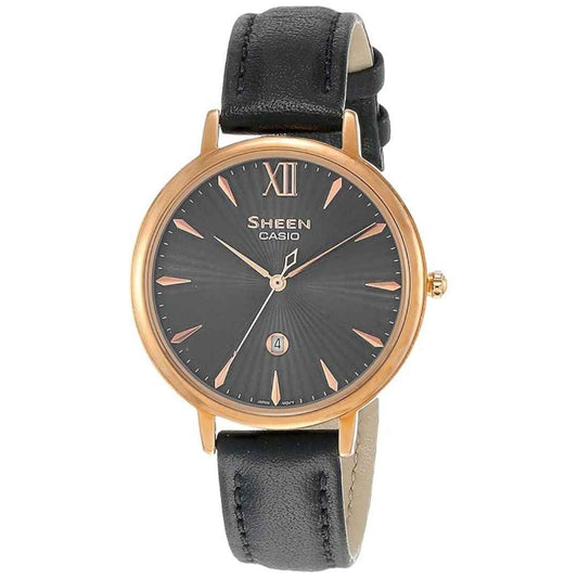 LX INDIA Analog Watch Casio SHEEN Analog Grey Dial Women's Watch - SHE-4534PGL-1AUDF