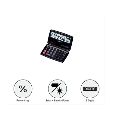 LX INDIA Calculators Casio SX-100-W Portable Calculator with Foldable Design