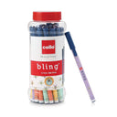 LXINDIA Pens Cello Bling Pastel Ball Pen Blue Ball Pen Jar of 25 Units (pack of 2)