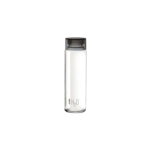 LXINDIA bottle CELLO H2O Glass Fridge Water Bottle(Black)
