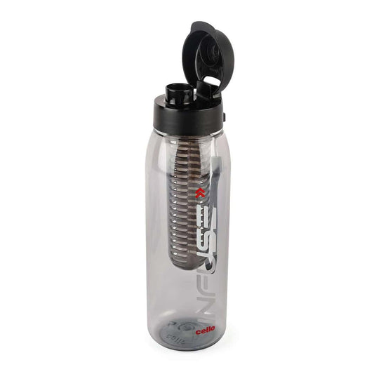LXINDIA bottle CELLO Infuse Plastic Water Bottle Black