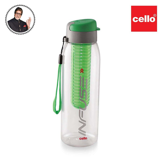 LXINDIA bottle CELLO Infuse Plastic Water Bottle Green