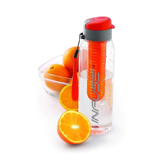 LXINDIA bottle CELLO Infuse Plastic Water Bottle Orange