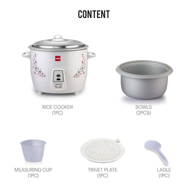 LXINDIA Rice cooker Cello Iris Rice Cooker 1.8 Liter Electric Rice Cooker 700 Watt