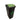 LXINDIA Bin Cello Plastic Swing Lid Garbage Dustbin (BlackGreen)