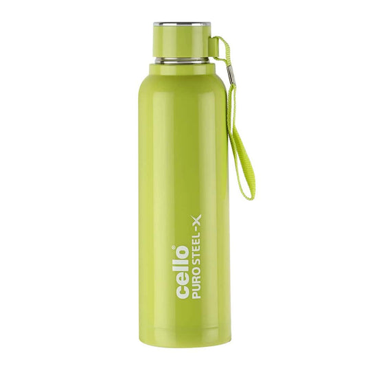 LXINDIA bottle Cello Puro Steel X Benz 900 730ml Green