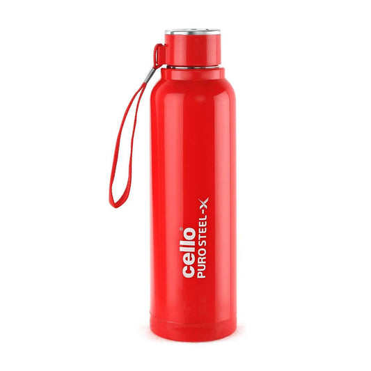 LXINDIA bottle Cello Puro Steel X Benz 900 730ml Red