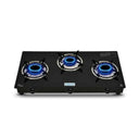 LXINDIA Induction Cooktop CELLO Regal Premium Brass Gas Cooktop (3-Burner Automatic)