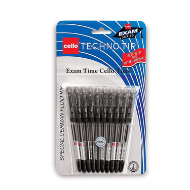 LXINDIA Pens Cello Technotip Ball Pen Set (10 pens Black) Pack of 2