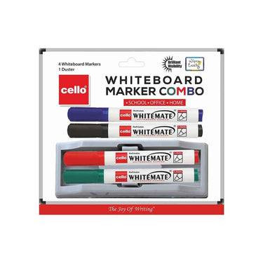 LXINDIA marker Cello Whitemate Whiteboard Markers Set Of 4 Markers (Pack of 2)