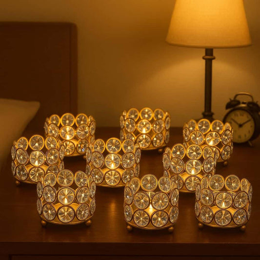 LX INDIA Tealight candle holders CentraLit Tealight Candle Holder Votives Bowl for Home Decoration, Diya Diwali Decoration Lights