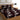 LX INDIA Bedsheet CG HOMES Bedsheet for Double Bed With 2 Pillow Cover (Brown with White Floral)