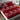 LX INDIA Bedsheet CG HOMES Bedsheet for Double Bed With 2 Pillow Cover (Red Floral)