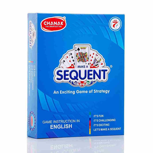 LXINDIA BOARD GAME Chanak Make A Sequent Board Game, Strategy & Logic Challenging Game with Foldable Board