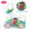 LXINDIA Toys Chanak Transparent Gear Bus for Kids