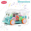 LXINDIA Toys Chanak Transparent Gear Bus for Kids