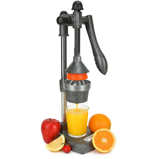 LX INDIA CItrus Juicer CHEFWARE Aluminum Instant Hand Press Citrus Fruits (Juice Pro Antique Silver)