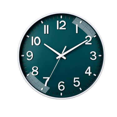 LXINDIA Clock Claiez Wall Clock 12" Silent Quartz Decorative Wall Clock (Green)