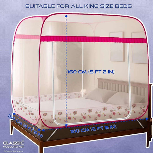 LXINDIA Mosquito Nets Classic Mosquito Net for Double Bed King Size Bed