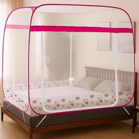 LXINDIA Mosquito Nets Classic Mosquito Net for Double Bed King Size Bed|Supreme Plus