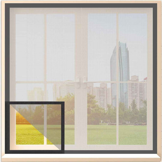 LX INDIA Mosquito Nets Classic Mosquito Net for Windows |Pre-Stitched (Size: 120X90cm / Color: Brown