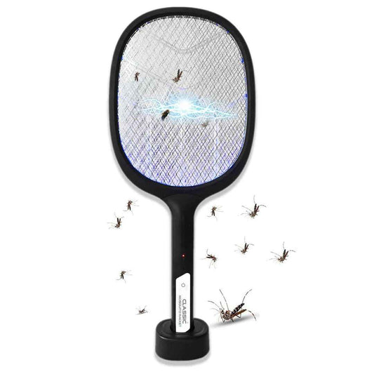 LX INDIA Mosquito Killer Racquet Classic Mosquito Racket | Mosquito Killer Racket | 2 in 1 Mosquito Bat with Uv Light (Black)