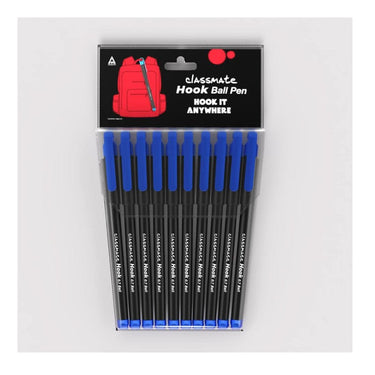 LXINDIA Pens Classmate Hook Blue Ball Pens (set of 10) pack of 2