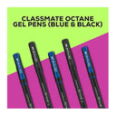 LXINDIA Pens Classmate Octane Blue and Black Gel Pens (Pack of 25)