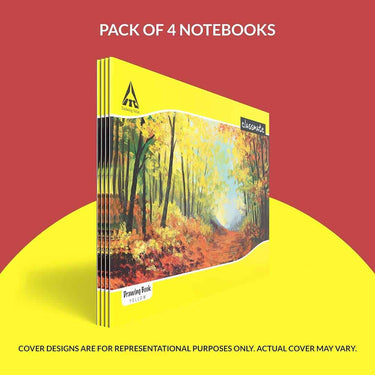 LXINDIA Note Book Classmate  Unruled 36 Pages Drawing Book Pack of 8