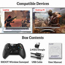 LXINDIA Gaming Pad CLAW Shoot Wireless 2.4Ghz USB Gamepad (Does not have Bluetooth || Not for Mobile)