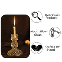 LX INDIA Candle Holders Clovefry Glass Candle Holder