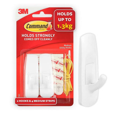 LXINDIA Wall Hooks Command Plastic Medium Utility Wall Hooks