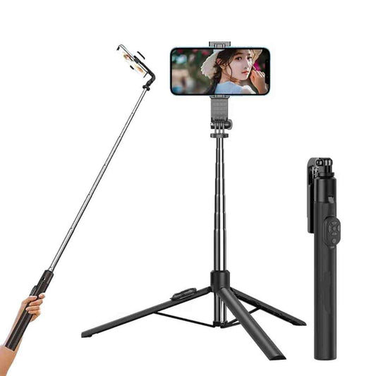 LX INDIA Mobile Tripods Conbre Y17 Long Selfie Stick with Tripod Stand Aluminum 67inch/170cm for Phone