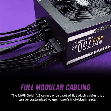 LXINDIA power supply Cooler Master MWE Gold 750 Full Modular power supply