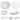 LXINDIA Dinner Set CORELLE Modena Glass 30Pcs Dinner Set (Printed)