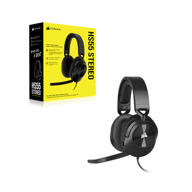 LXINDIA headphone Corsair HS55 STEREO Wired Gaming Headset — Carbon