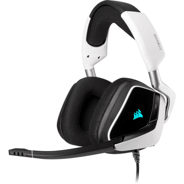 LXINDIA headphone Corsair VOID RGB ELITE USB Premium Gaming Headset with 7.1 Surround Sound — White (AP)