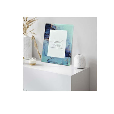 LXINDIA photo frame Cortina Glass Photo Frame 10X8 Inch Blue 1 Pc