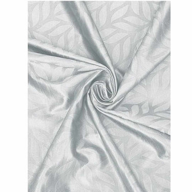 LXINDIA Curtains Cortina Leaf Design Long Door Drapes Curtains Pack of 2  9Ft  (Grey)