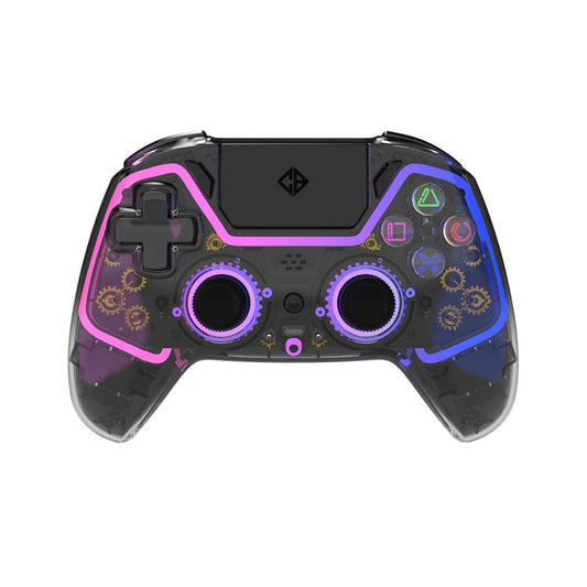 LX INDIA GAMEPAD Cosmic Byte Quantum Gamepad Dual Model Bluetooth+ Wired for PS4 (Transparent Black)