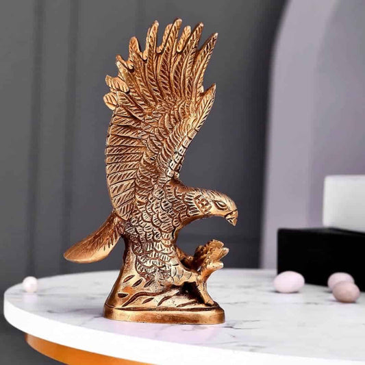 LXINDIA Show Piece CraftVatika Brass Eagle Statue