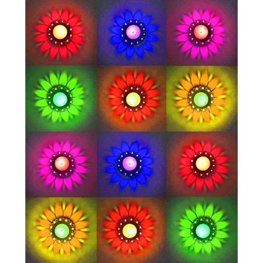 LX INDIA Diyas CraftVatika Diyas for Diwali Decoration Item for Home Decor 12 Designer Transparent Diya