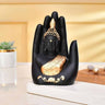 LXINDIA Show Piece CraftVatika Golden Handcrafted Palm Buddha Idol for Home